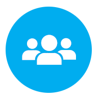 Icon representing Bluetooth IoT users.